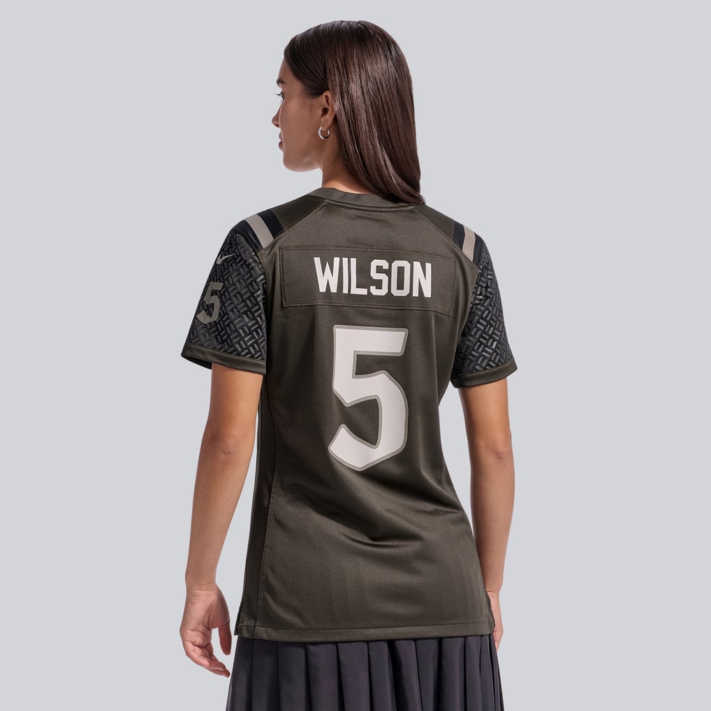 Women's New York Jets Garrett Wilson Nike Green Rivalries Collection Game Jersey - Image 4