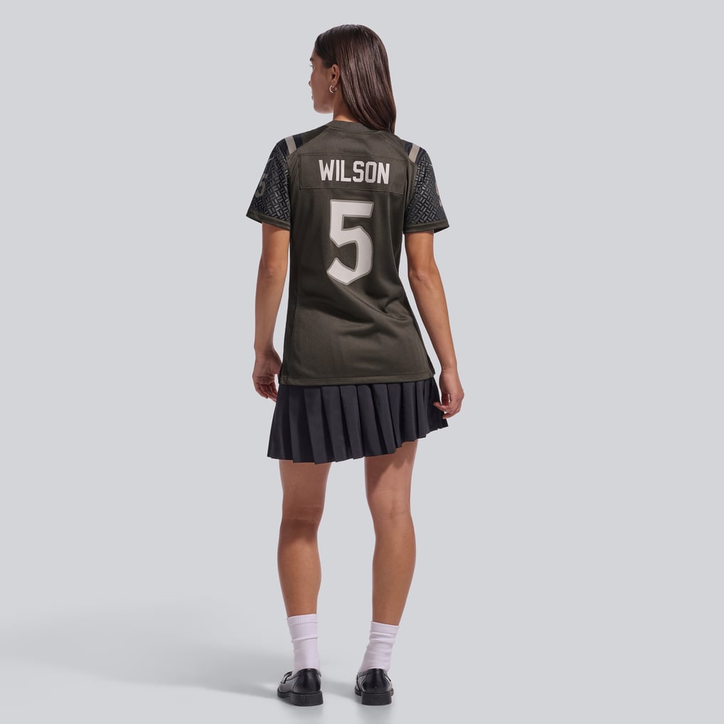 Women's New York Jets Garrett Wilson Nike Green Rivalries Collection Game Jersey - Image 6