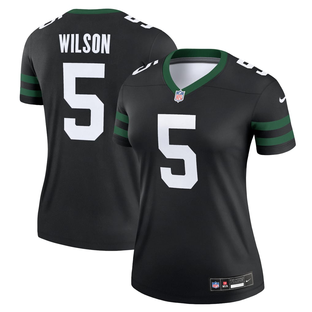 Women's New York Jets Garrett Wilson Nike Legacy Black Alternate Legend Player Performance Top - Image 1