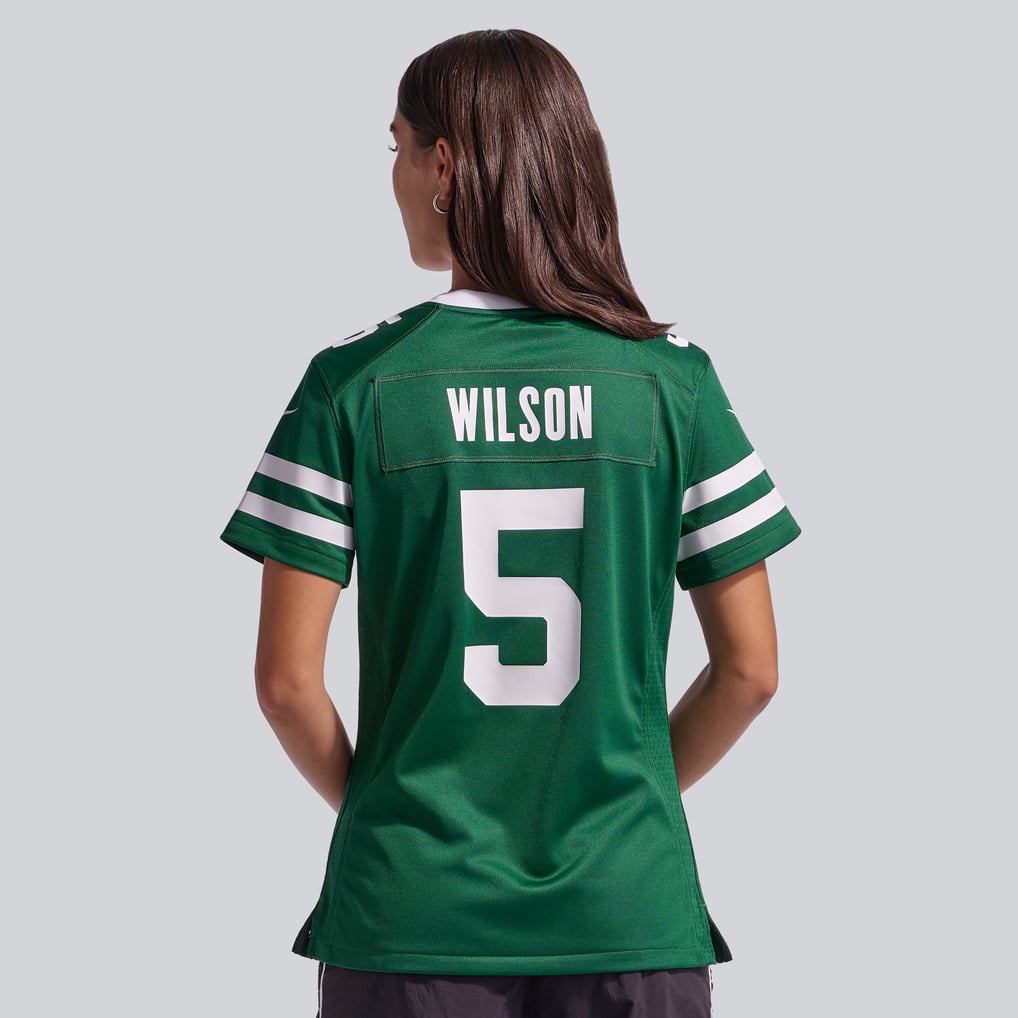 Women's New York Jets Garrett Wilson Nike Legacy Green Game Jersey - Image 4