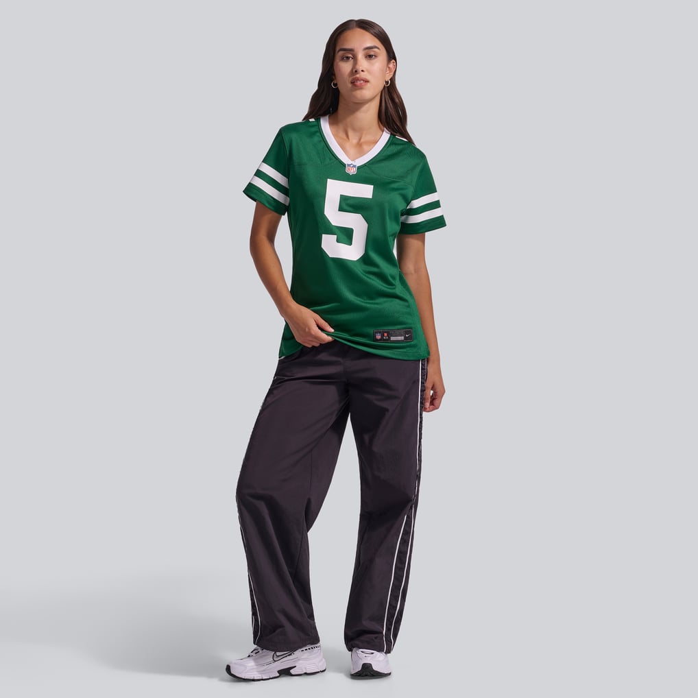 Women's New York Jets Garrett Wilson Nike Legacy Green Game Jersey - Image 5