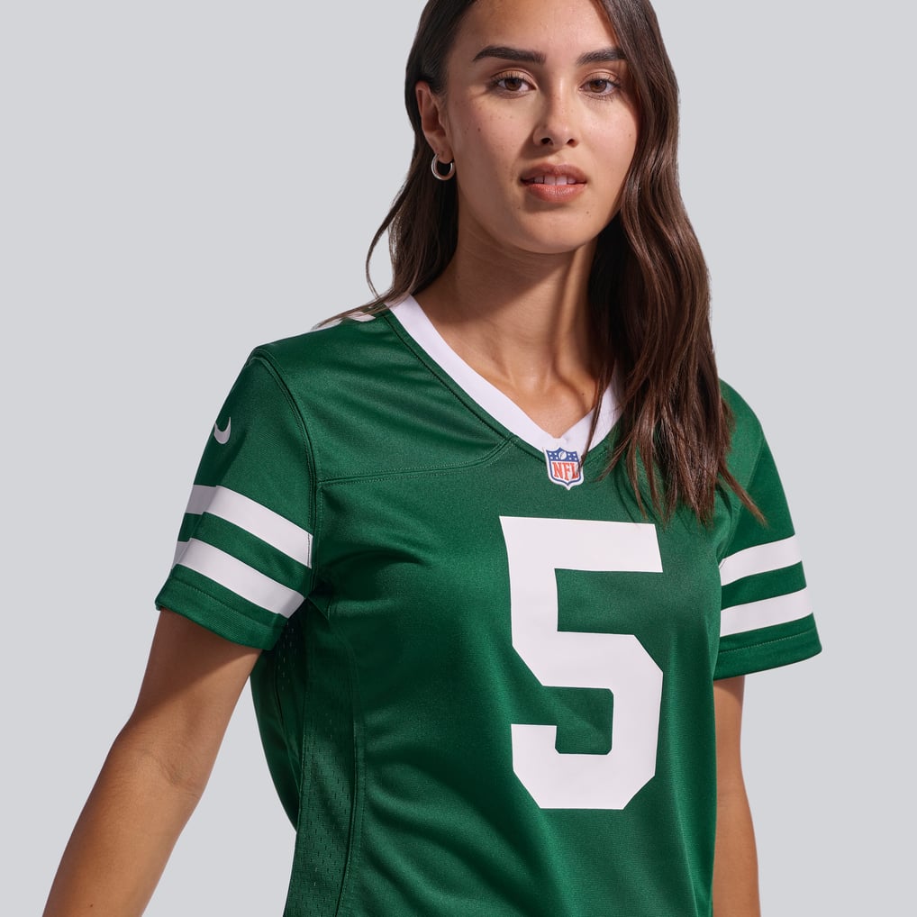 Women's New York Jets Garrett Wilson Nike Legacy Green Game Jersey - Image 10
