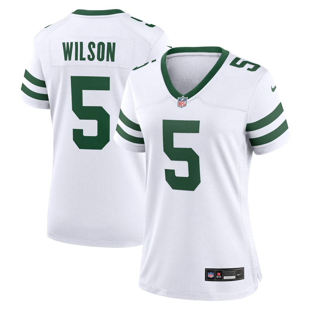 Women's New York Jets Garrett Wilson Nike Legacy White Game Jersey - Image 2