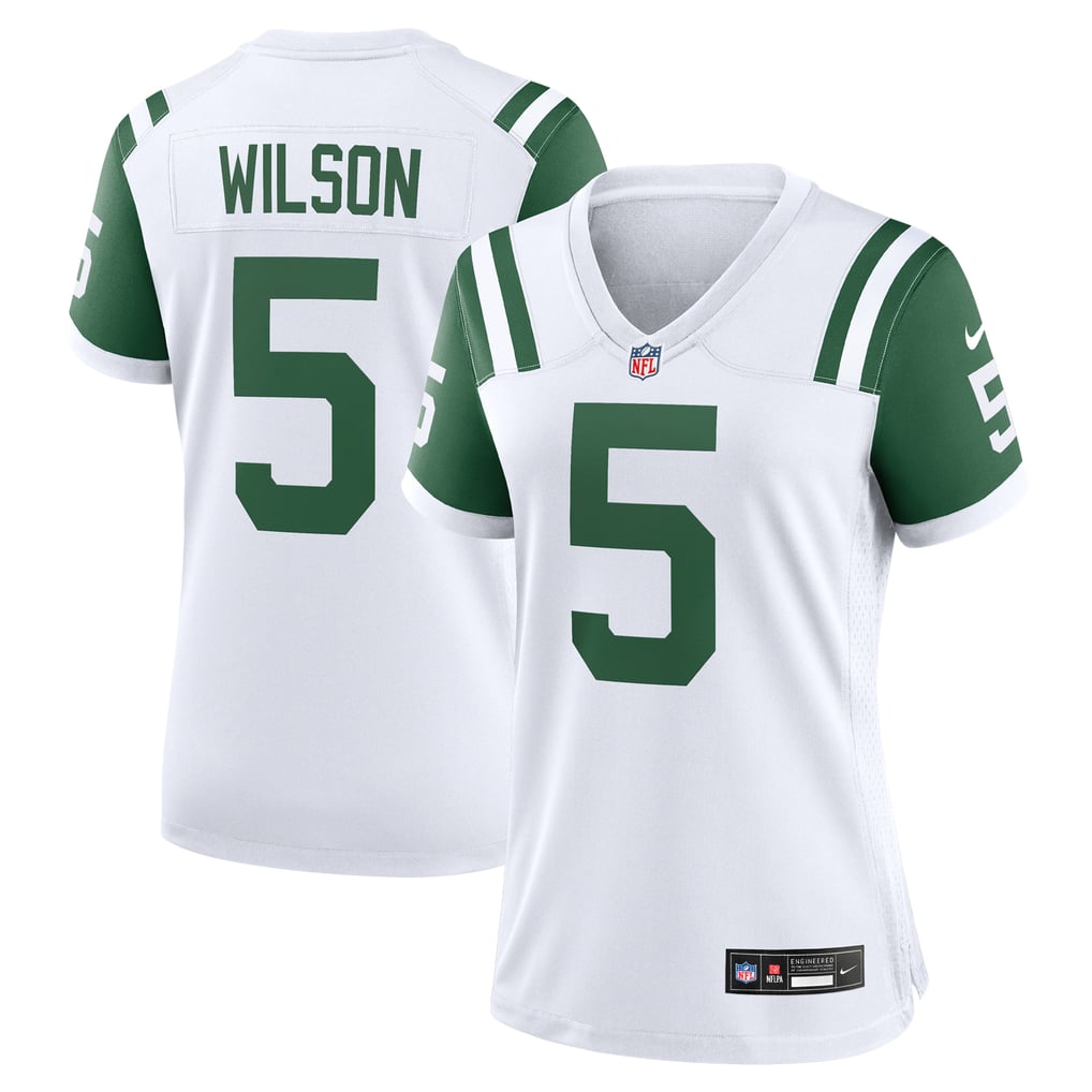Women's New York Jets Garrett Wilson Nike White Classic Alternate Game Jersey - Image 1