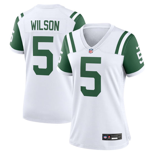 Women's New York Jets Garrett Wilson Nike White Classic Alternate Game Jersey - Image 1