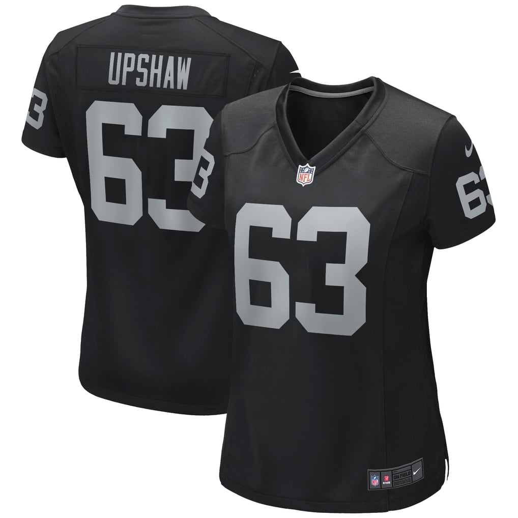 Women's Las Vegas Raiders Gene Upshaw Nike Black Game Retired Player Jersey - Image 2