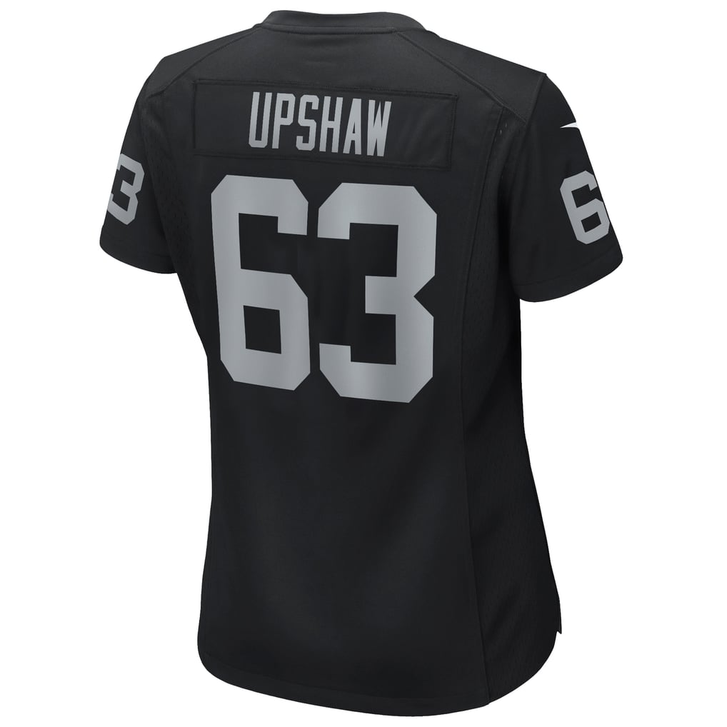 Women's Las Vegas Raiders Gene Upshaw Nike Black Game Retired Player Jersey - Image 4