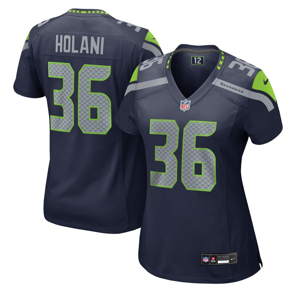 Women's Seattle Seahawks George Holani Nike  College Navy Team Game Jersey - Image 2