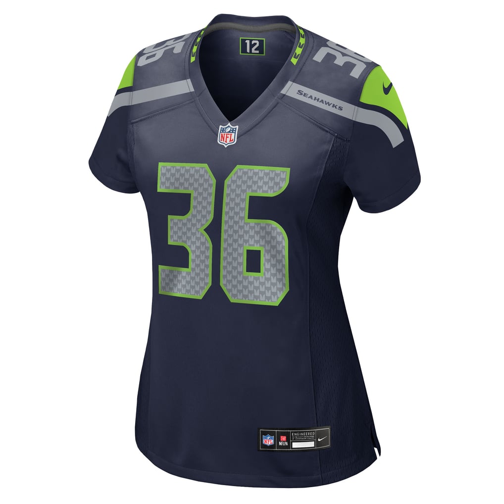 Women's Seattle Seahawks George Holani Nike  College Navy Team Game Jersey - Image 3