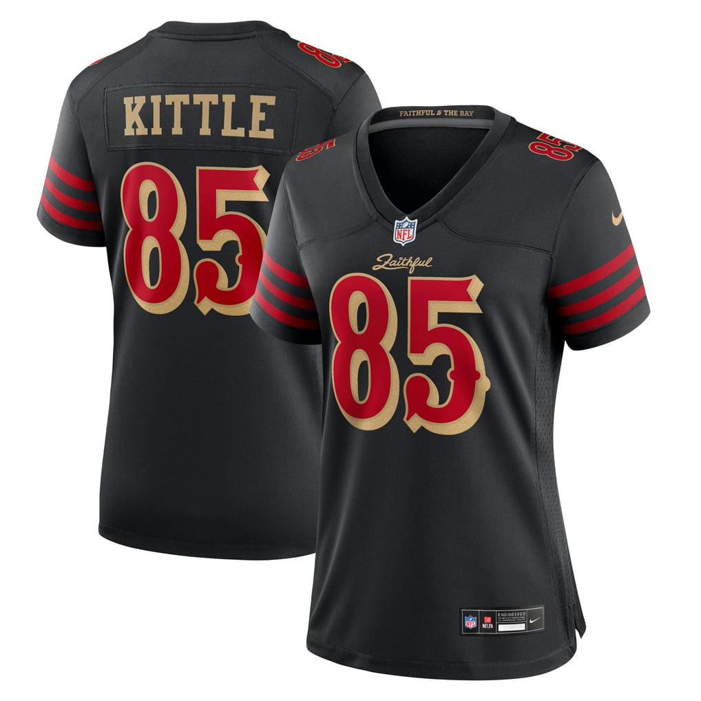 Women's San Francisco 49ers George Kittle Nike Black Rivalries Collection Game Jersey - Image 2