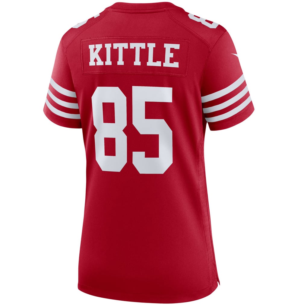 Women's San Francisco 49ers George Kittle Nike Scarlet Player Jersey - Image 4