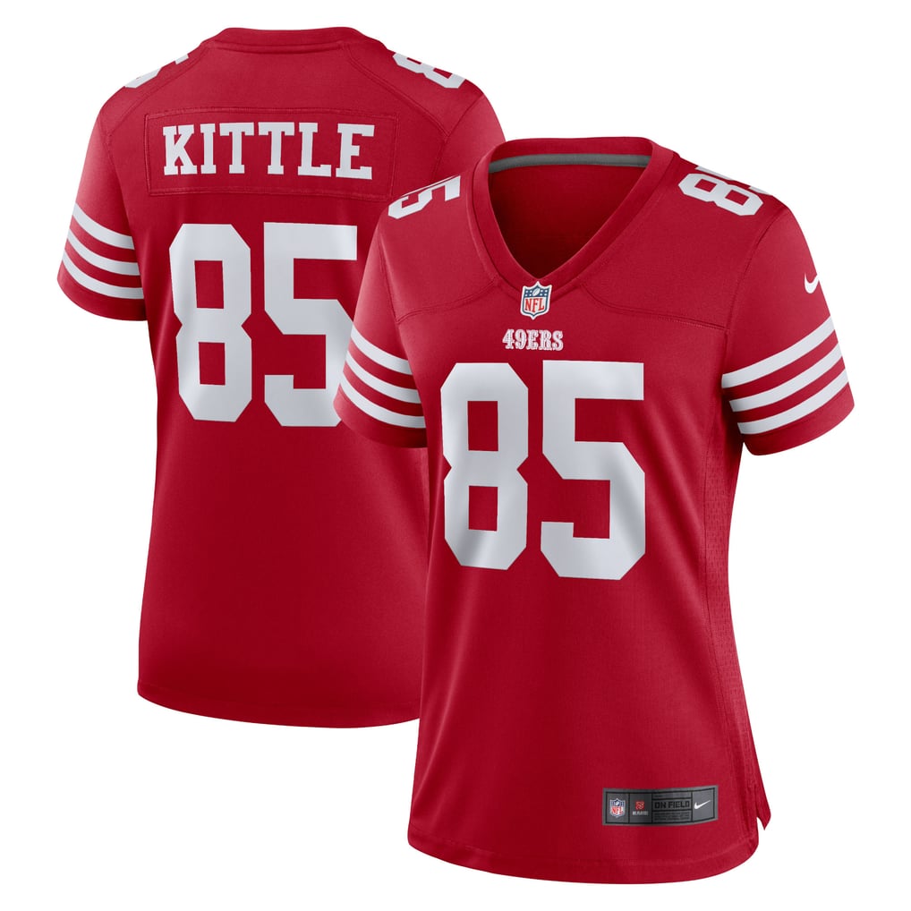 Women's San Francisco 49ers George Kittle Nike Scarlet Team Game Player Jersey - Image 2