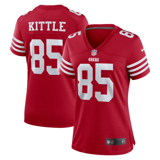 Women's San Francisco 49ers George Kittle Nike Scarlet Team Game Player Jersey - Image 1