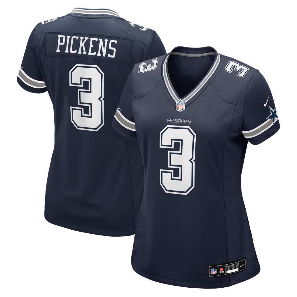 Women's Dallas Cowboys George Pickens Nike Navy Game Jersey - Image 1