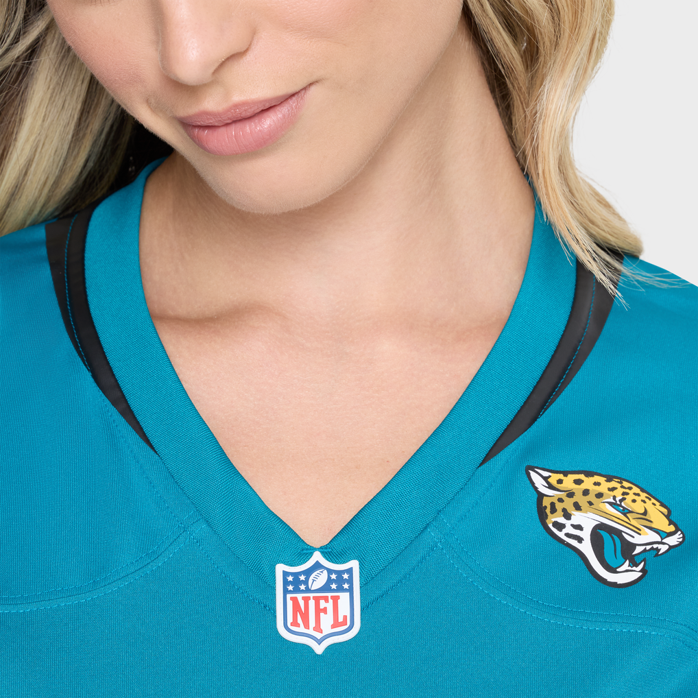 Women's Jacksonville Jaguars Geron Christian Sr. Nike Teal Team Game Jersey - Image 9