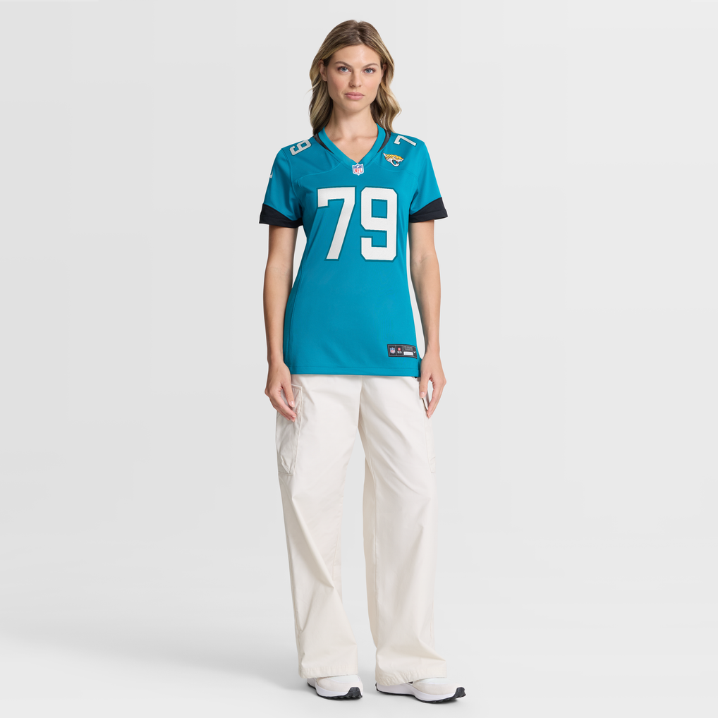 Women's Jacksonville Jaguars Geron Christian Sr. Nike Teal Team Game Jersey - Image 3