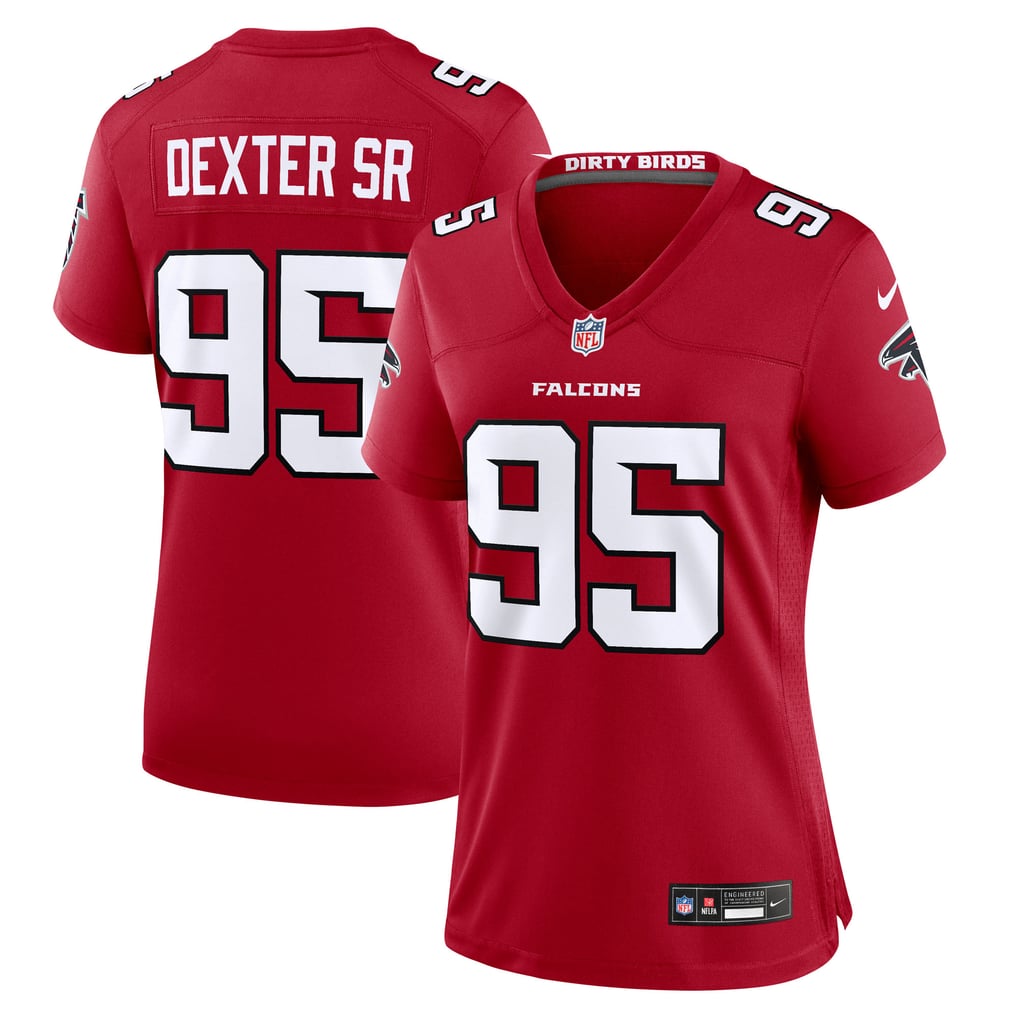 Women's Atlanta Falcons Gervon Dexter Sr. Nike Red Team Game Jersey