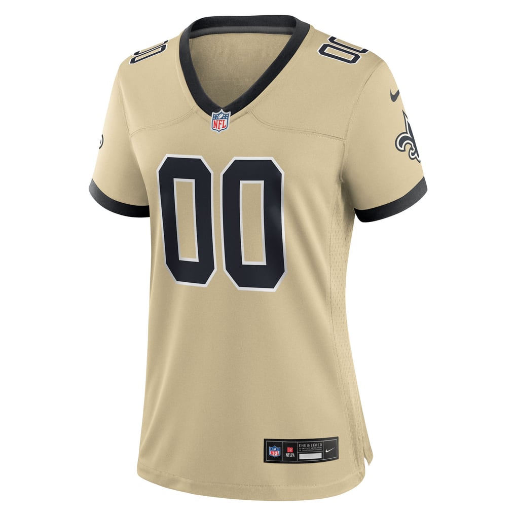 Women's New Orleans Saints  Nike Gold Gameday Golds Alternate Custom Game Jersey - Image 3