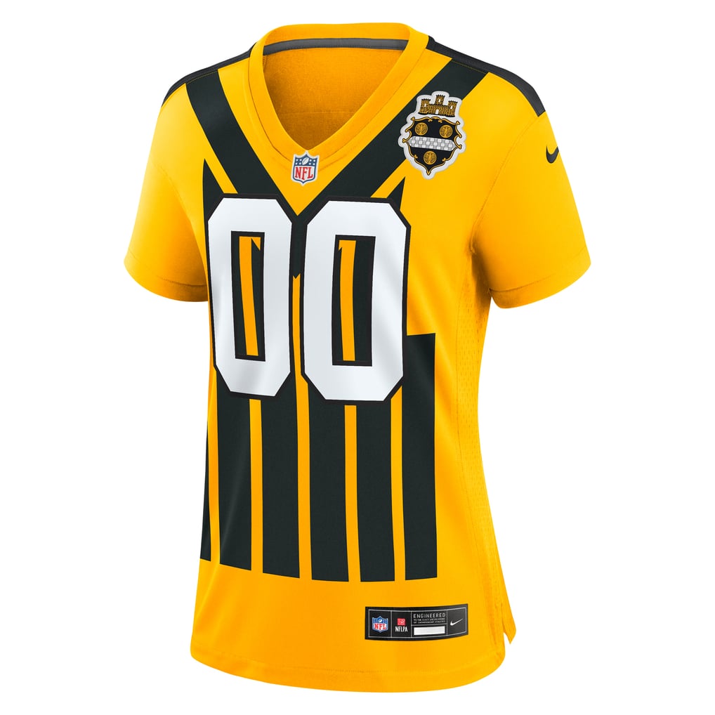 Women's  Pittsburgh Steelers Nike Gold Alternate 1933 Throwback Game Custom Jersey - Image 3