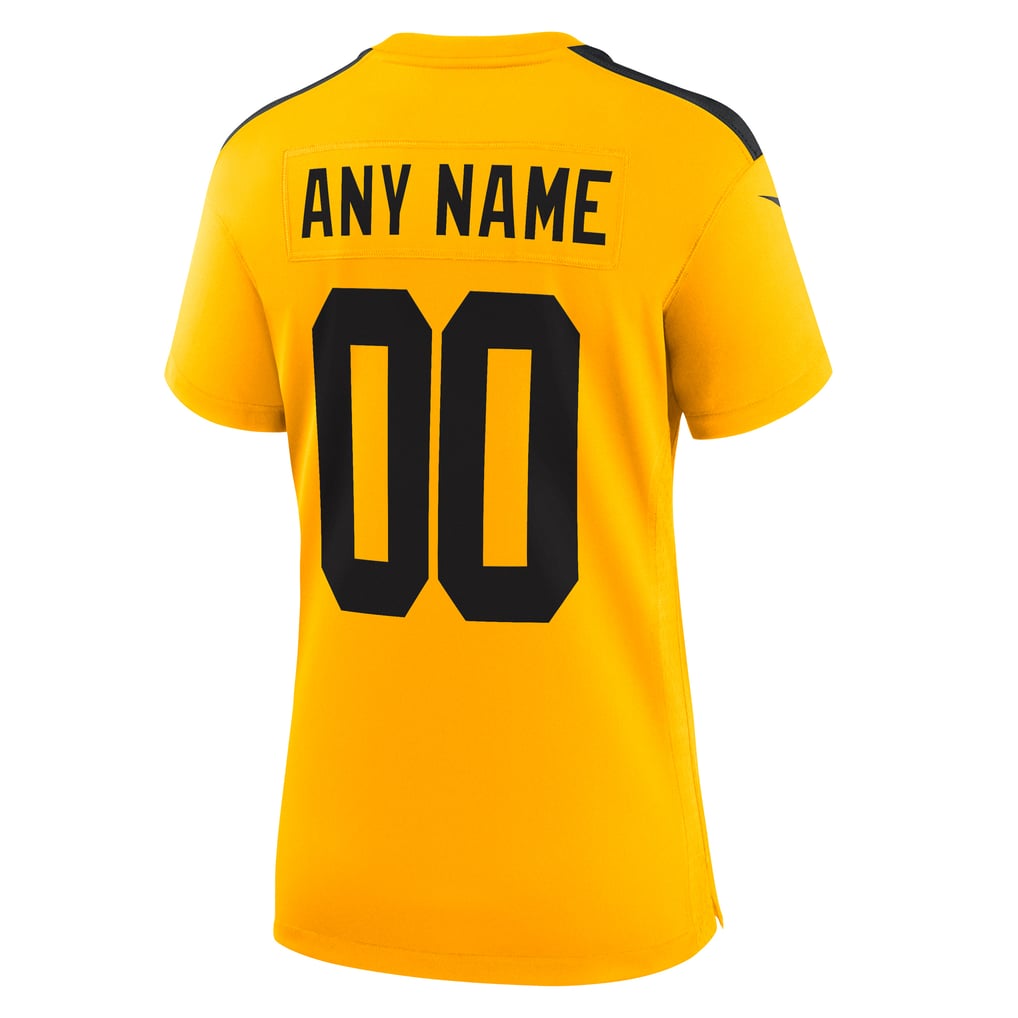 Women's  Pittsburgh Steelers Nike Gold Alternate 1933 Throwback Game Custom Jersey - Image 4