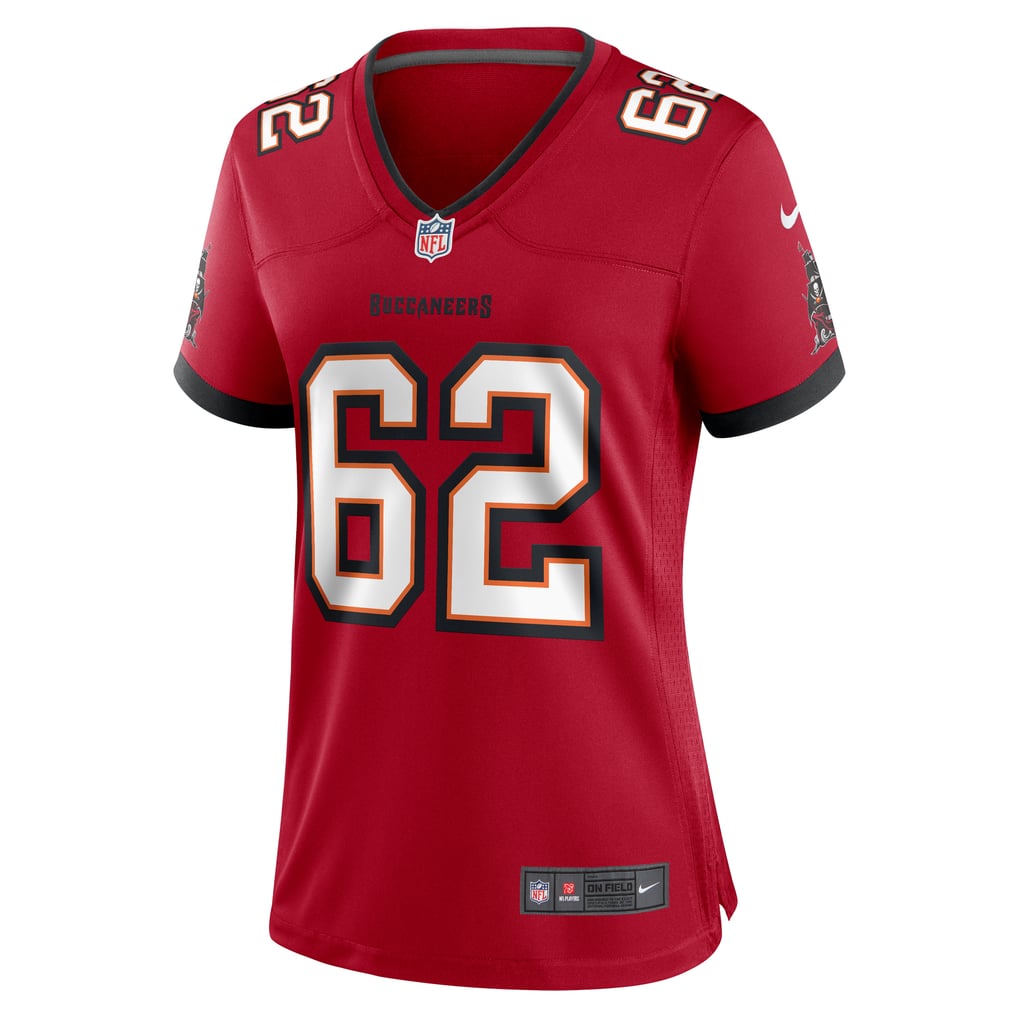 Women's Tampa Bay Buccaneers Graham Barton Nike  Red  Game Jersey - Image 3