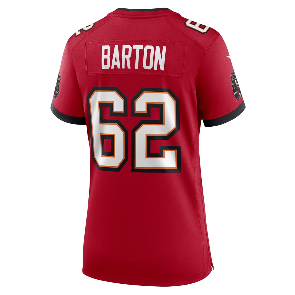 Women's Tampa Bay Buccaneers Graham Barton Nike  Red  Game Jersey - Image 4