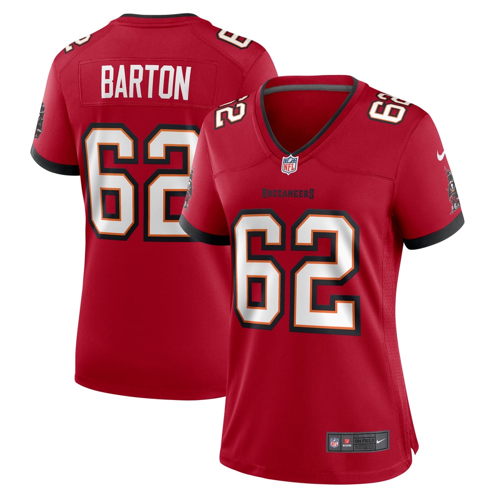 Women's Tampa Bay Buccaneers Graham Barton Nike  Red  Game Jersey - Image 1