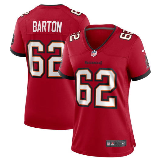 Women's Tampa Bay Buccaneers Graham Barton Nike  Red  Game Jersey - Image 1