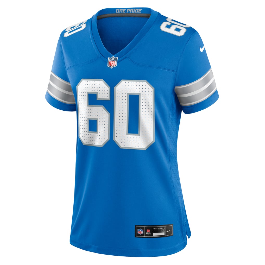 Women's Detroit Lions Graham Glasgow Nike  Blue Team Game Jersey - Image 3