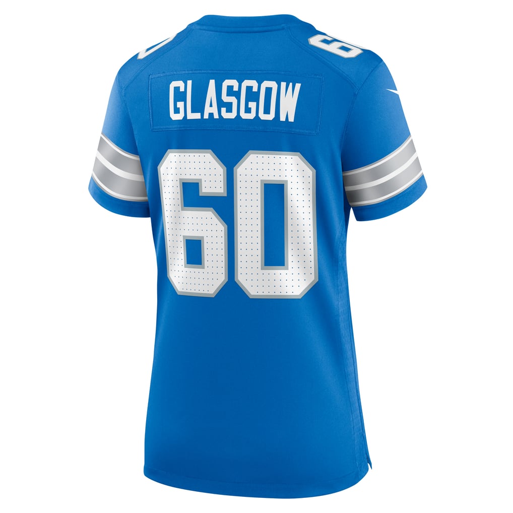 Women's Detroit Lions Graham Glasgow Nike  Blue Team Game Jersey - Image 4