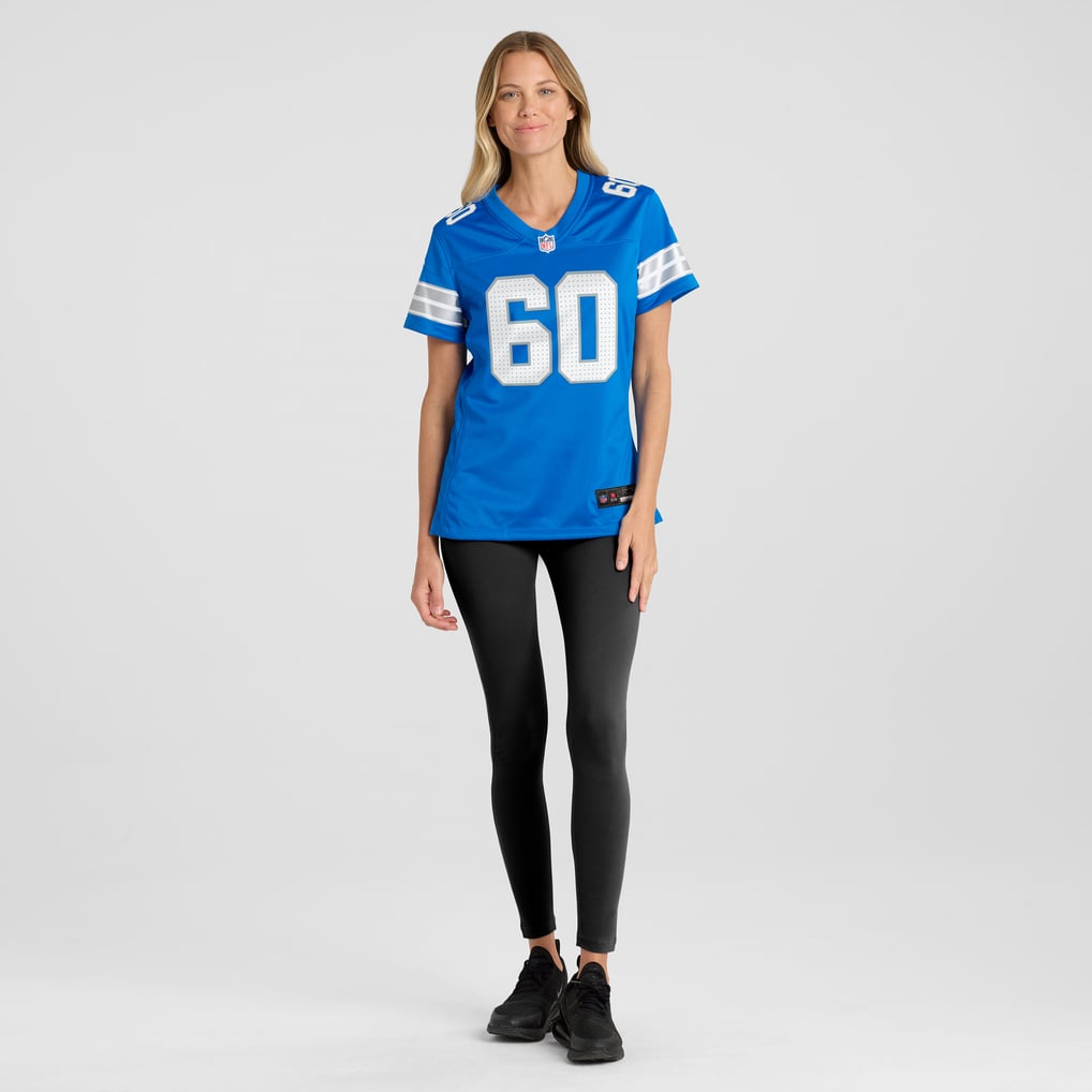 Women's Detroit Lions Graham Glasgow Nike  Blue Team Game Jersey - Image 5