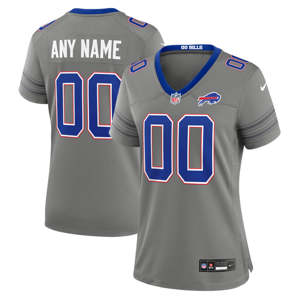 Women's Buffalo Bills Nike Gray Nickel City Custom Game Jersey - Image 2