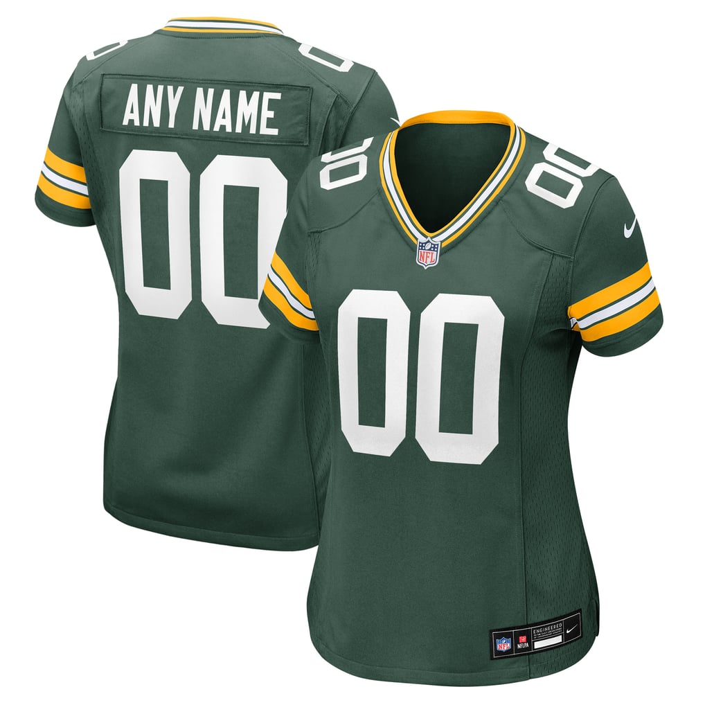Women's Nike Green Green Bay Packers Custom Game Jersey - Image 2