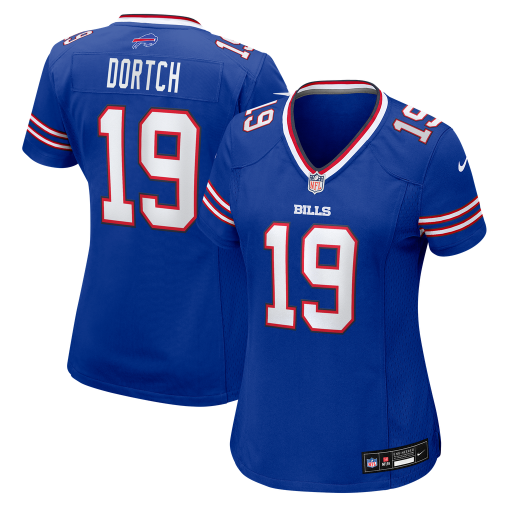 Women's Buffalo Bills Greg Dortch Nike Royal Team Game Jersey - Image 1