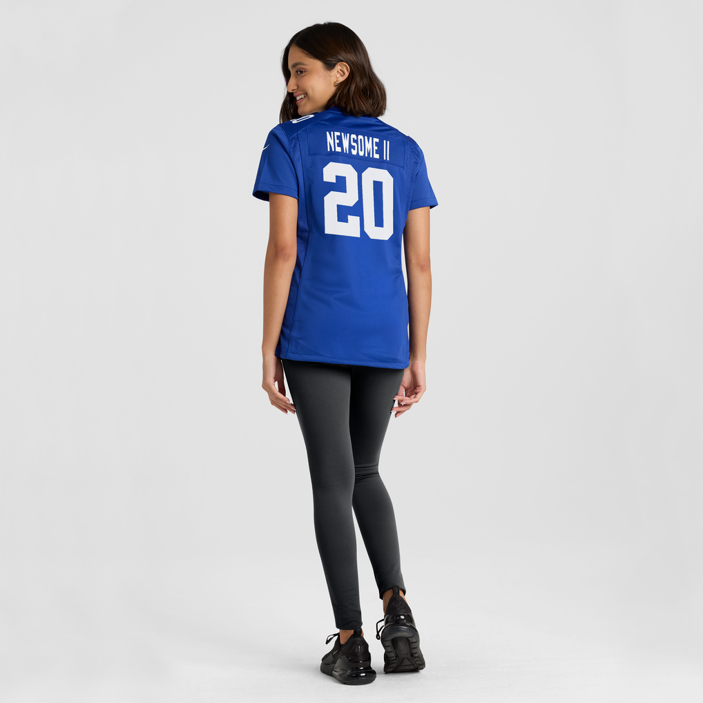 Women's New York Giants Greg Newsome II Nike Royal Team Game Jersey - Image 4