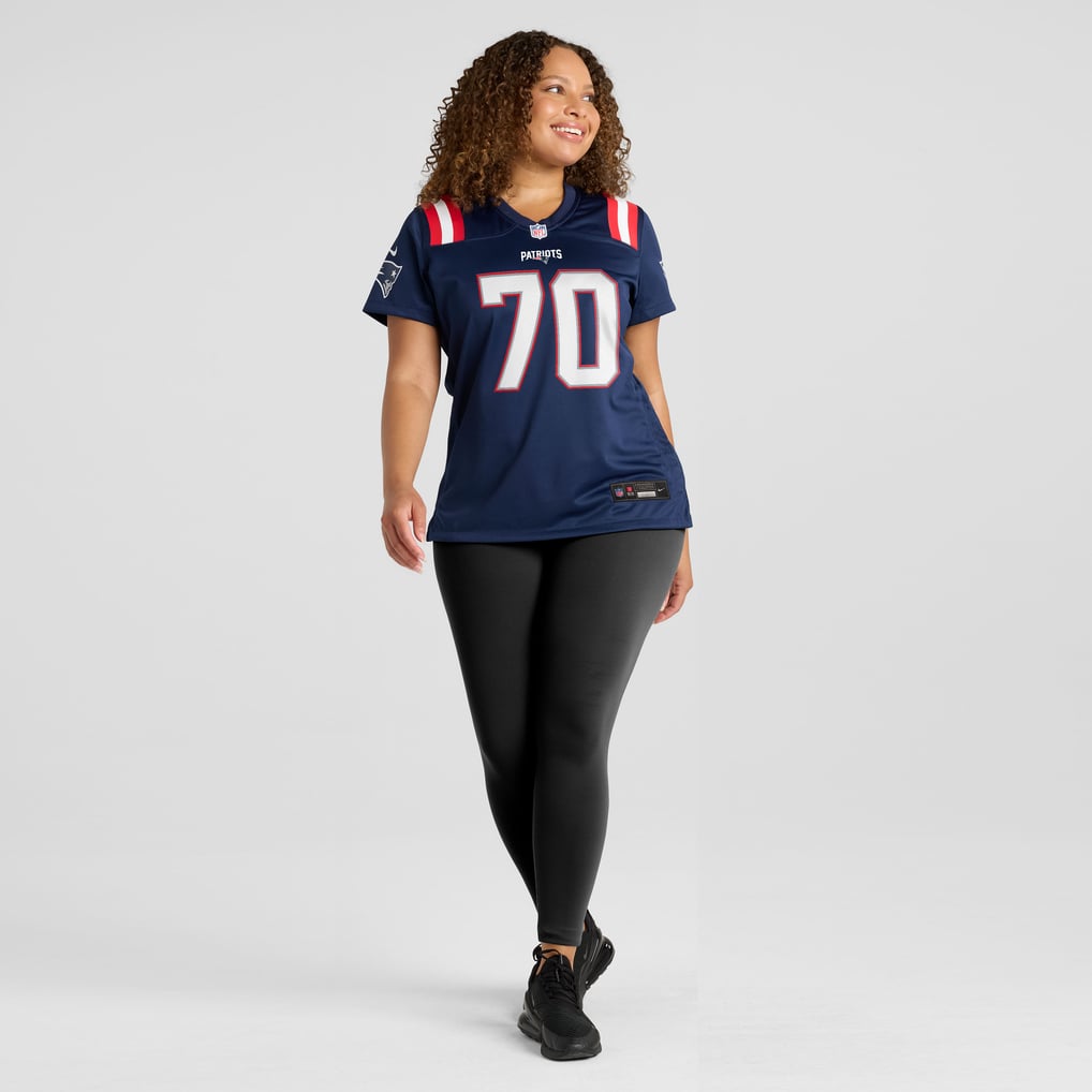 Women's New England Patriots Greg Van Roten Nike Navy Team Game Jersey - Image 5