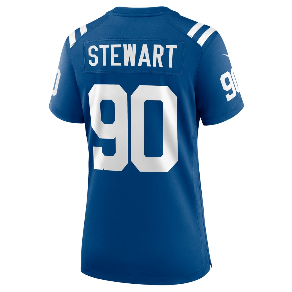 Women's Indianapolis Colts Grover Stewart Nike Royal Game Jersey - Image 4