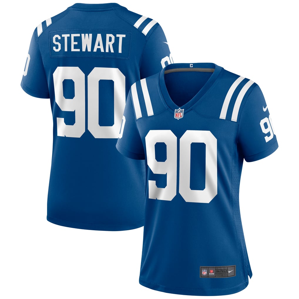 Women's Indianapolis Colts Grover Stewart Nike Royal Game Jersey - Image 1