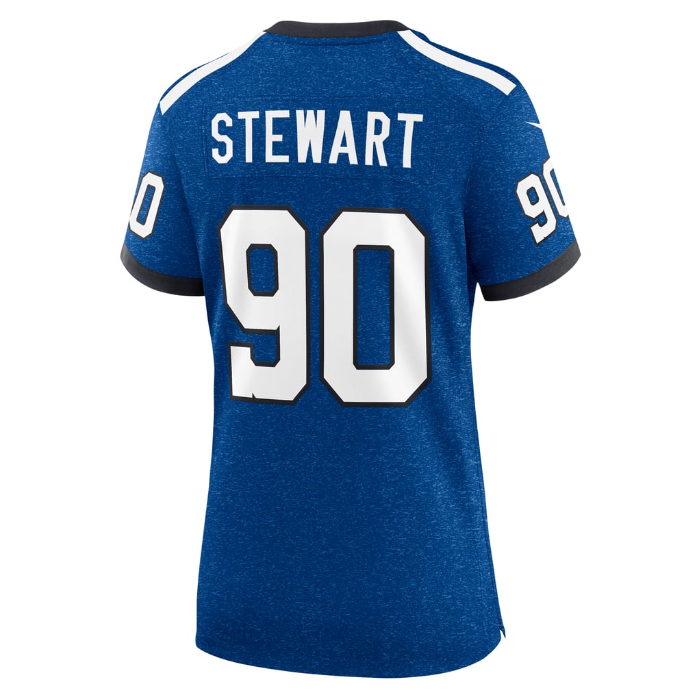 Women's Indianapolis Colts Grover Stewart Nike Royal Indiana Nights Alternate Game Jersey - Image 4