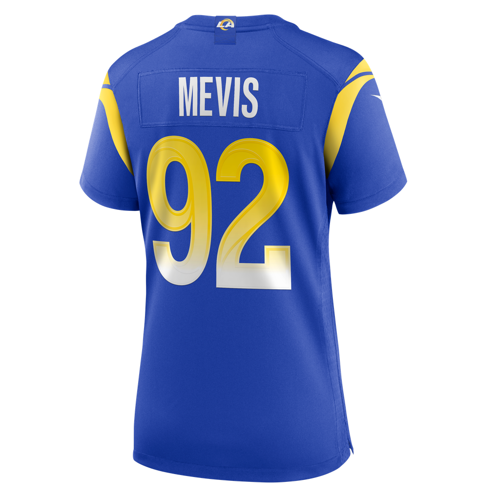Women's Los Angeles Rams Harrison Mevis Nike  Royal Team Game Jersey - Image 4