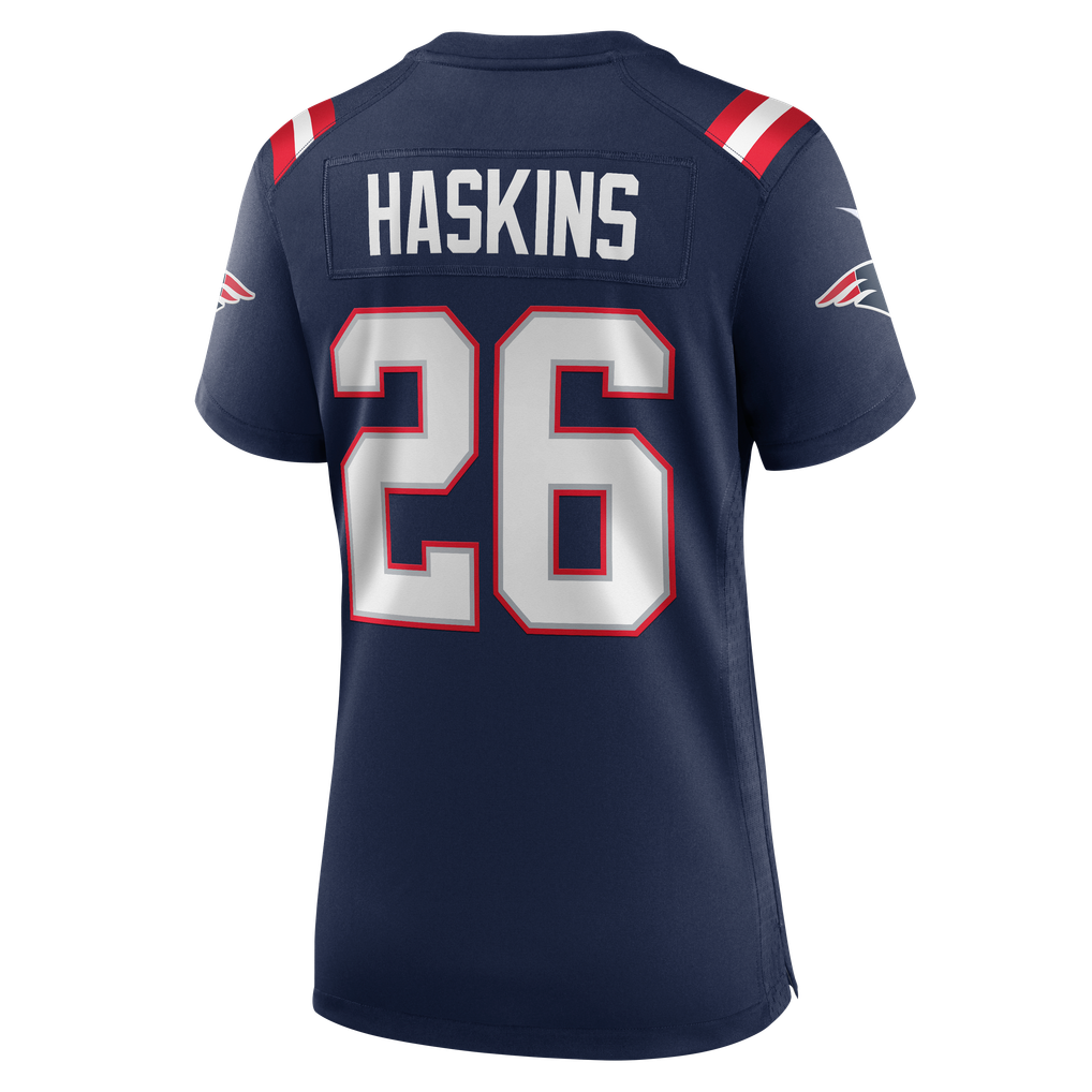 Women's New England Patriots Hassan Haskins Nike Navy Team Game Jersey - Image 8