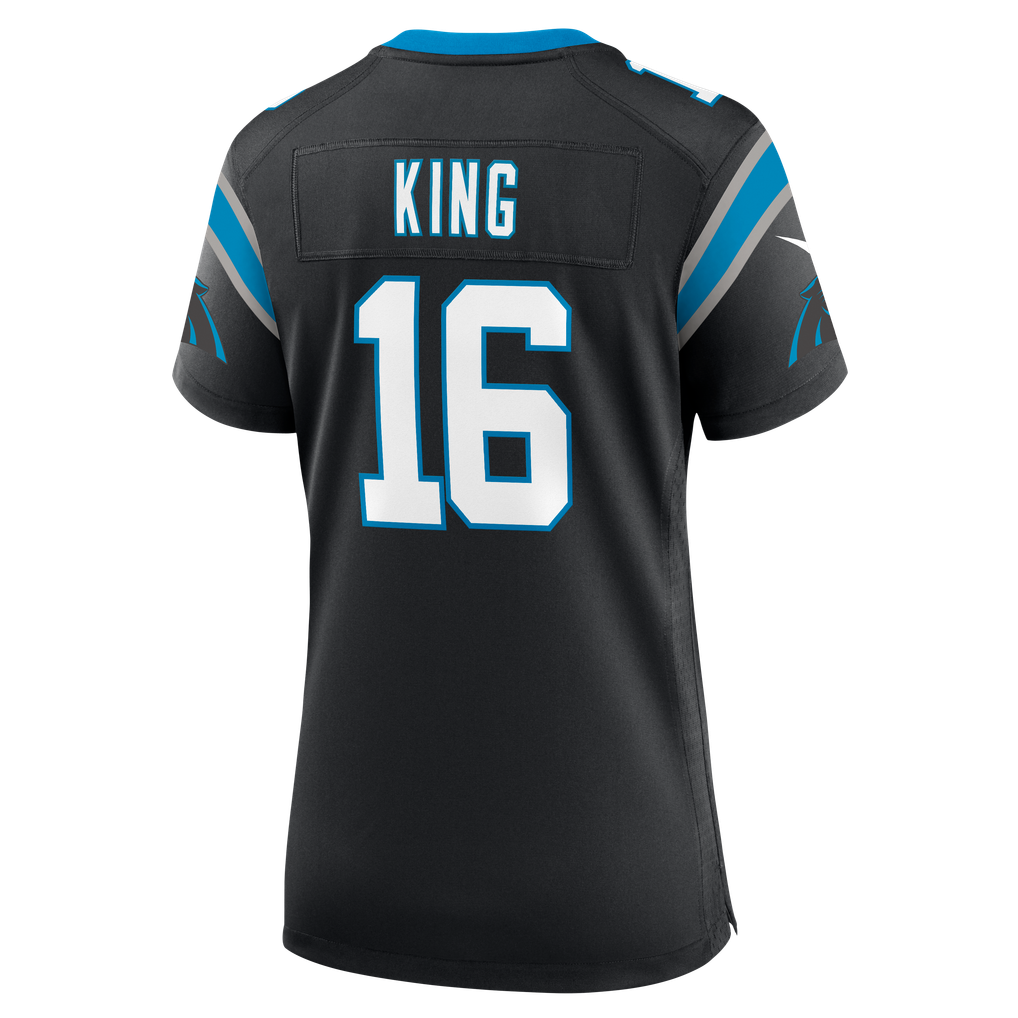 Women's Carolina Panthers Haynes King Nike Black Team Game Jersey - Image 8