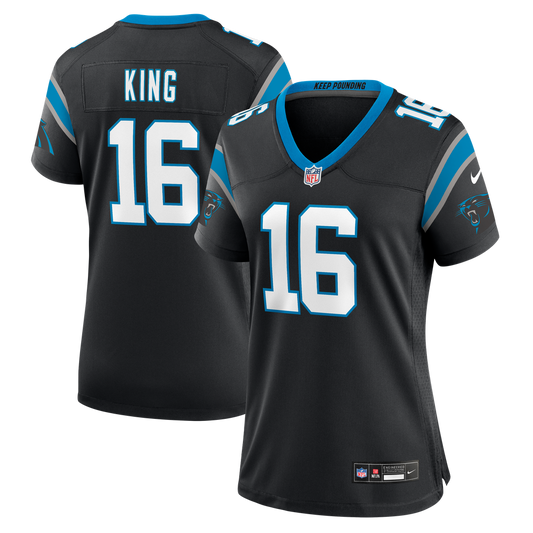 Women's Carolina Panthers Haynes King Nike Black Team Game Jersey - Image 1