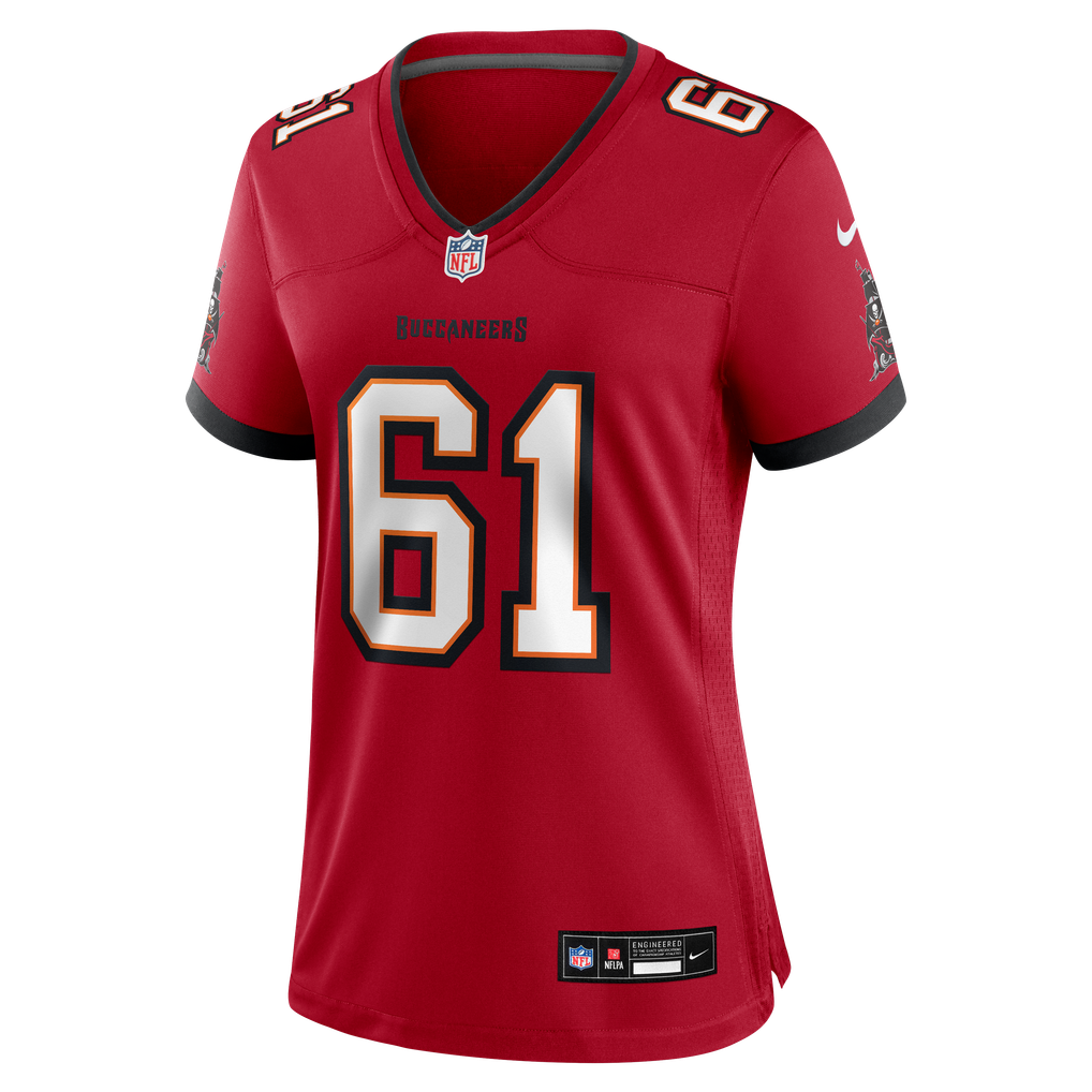 Women's Tampa Bay Buccaneers Henry Lutovsky Nike Red Team Game Jersey - Image 7