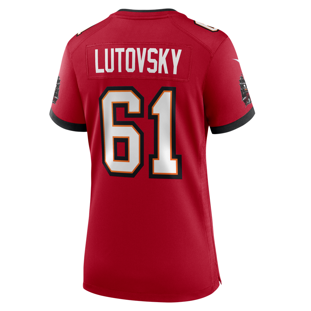 Women's Tampa Bay Buccaneers Henry Lutovsky Nike Red Team Game Jersey - Image 8