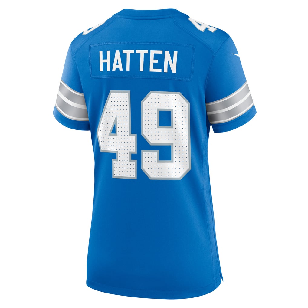 Women's Detroit Lions Hogan Hatten Nike  Blue Game Jersey - Image 4