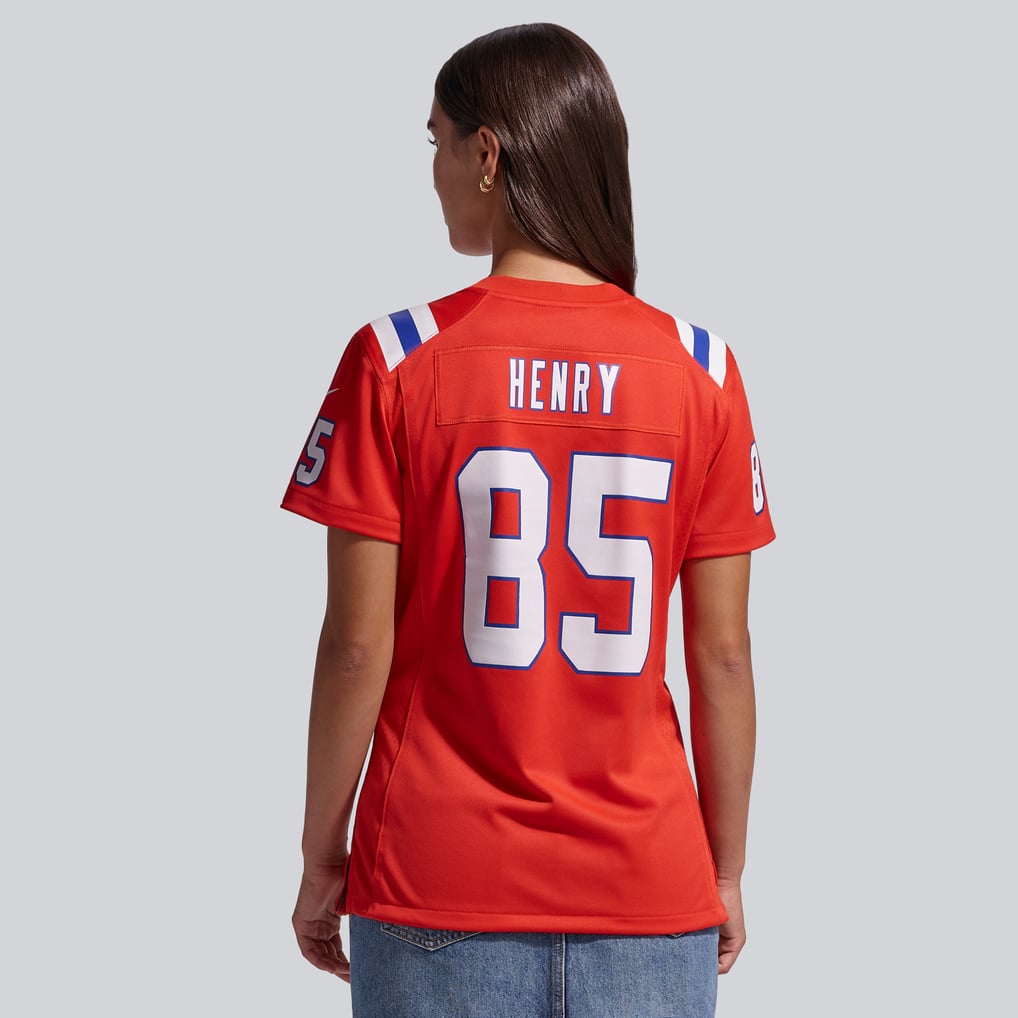 Women's New England Patriots Hunter Henry Nike Red  Team Game Jersey - Image 4