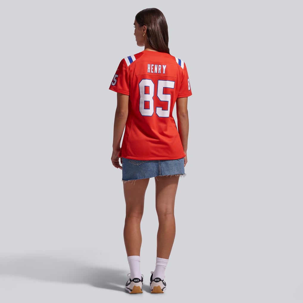 Women's New England Patriots Hunter Henry Nike Red  Team Game Jersey - Image 6