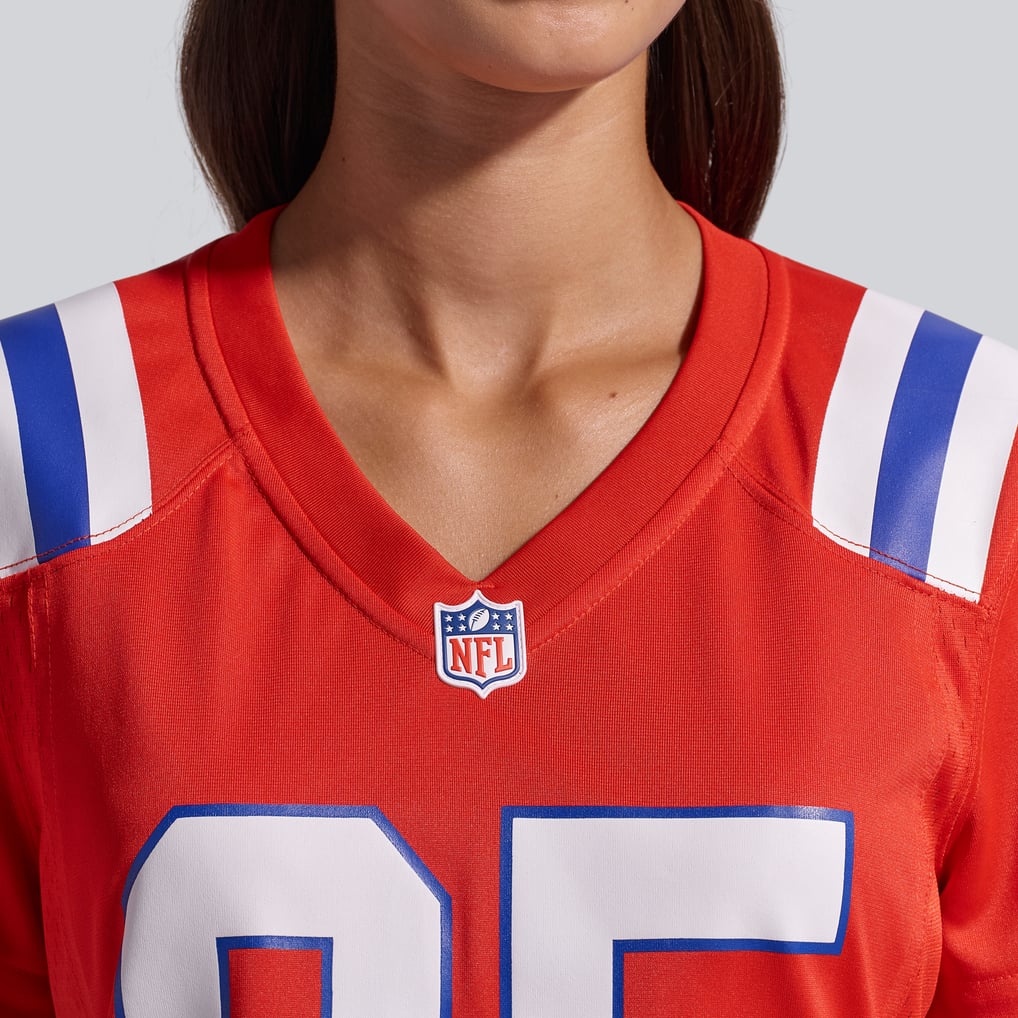 Women's New England Patriots Hunter Henry Nike Red  Team Game Jersey - Image 9