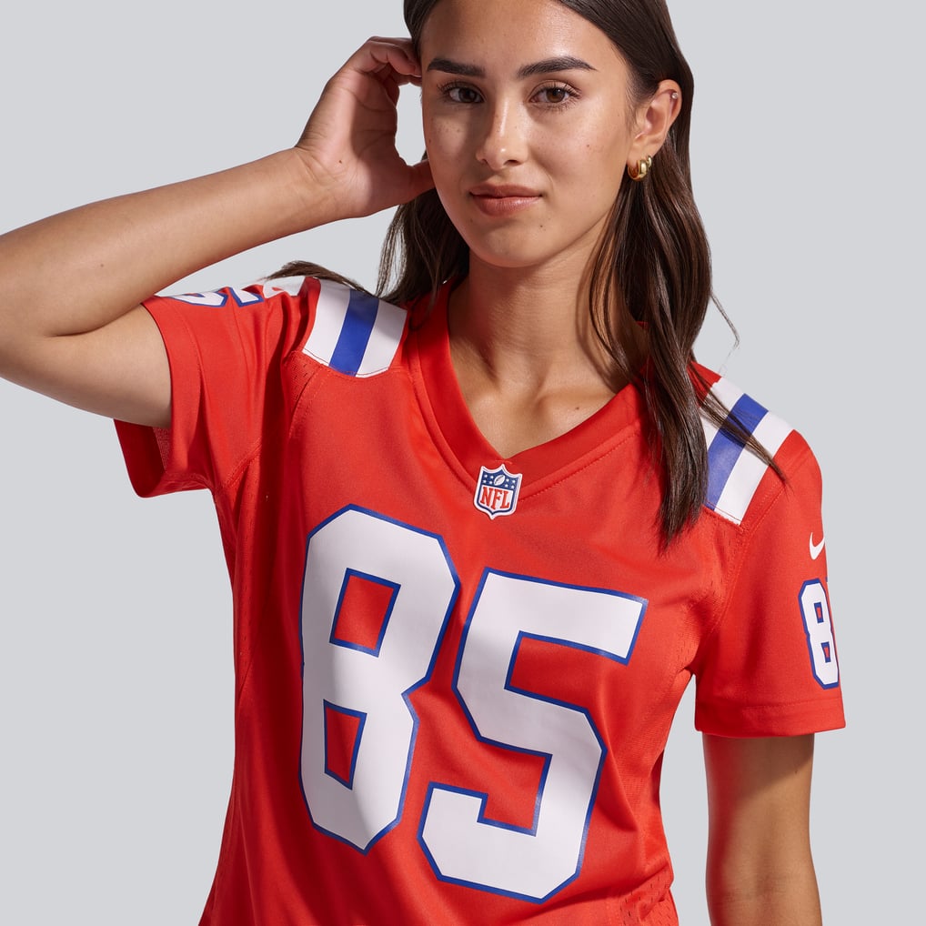 Women's New England Patriots Hunter Henry Nike Red  Team Game Jersey - Image 10